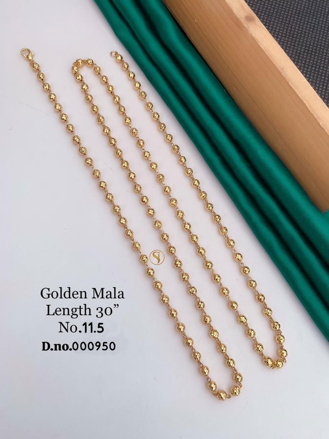 Accessories Daily Wear Golden Fancy Mala 2
